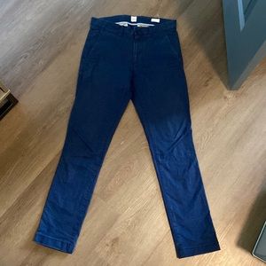 Gap skinny navy blue chinos